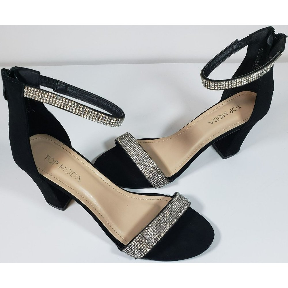 Top Moda Gallery 45 Women's Ankle Strap Shoes Size 8